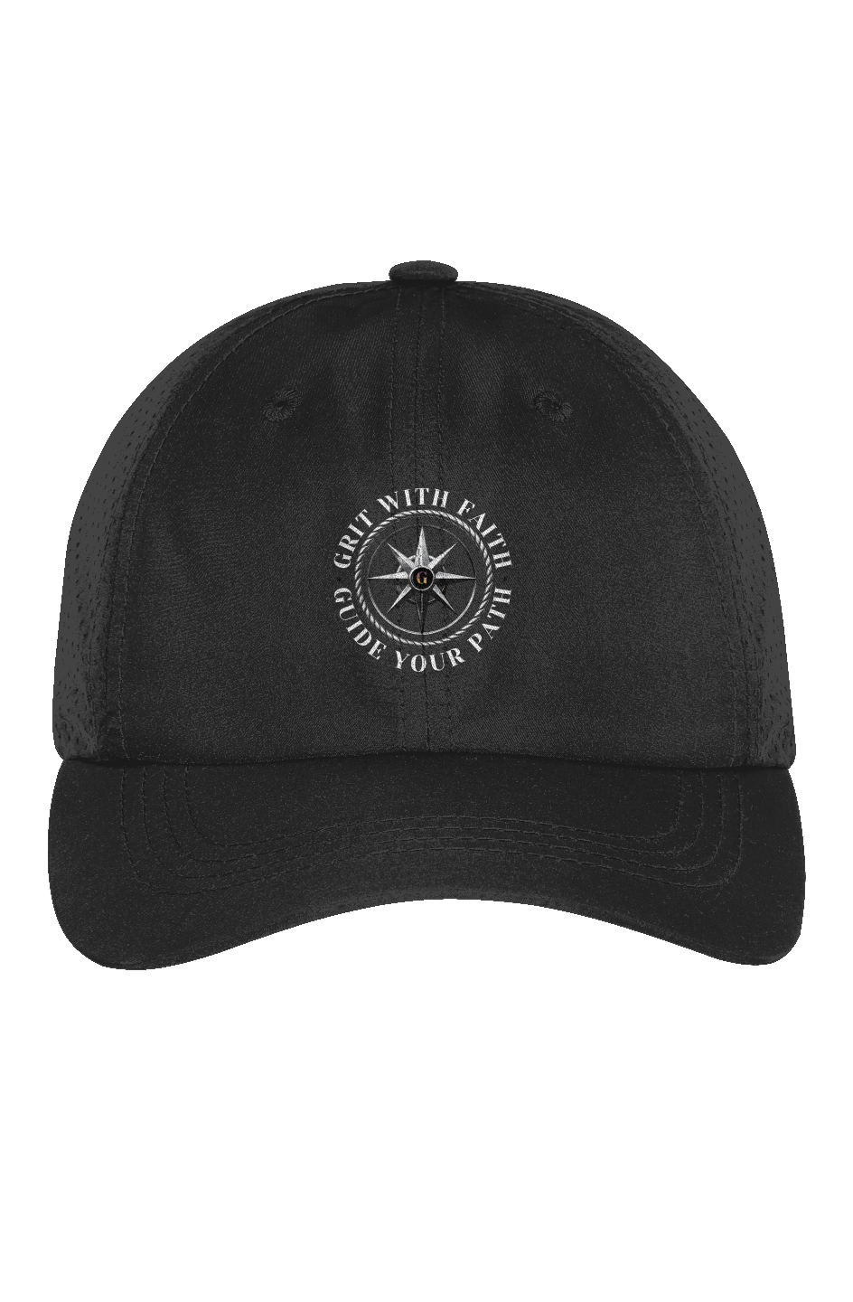 Grit With Faith embroidered performance cap in black