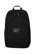 Grit With Faith 22L black backpack with front logo design