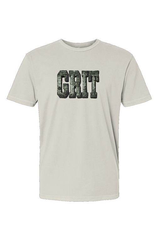 Grit With Faith GRIT chest logo t-shirt with rugged distressed design