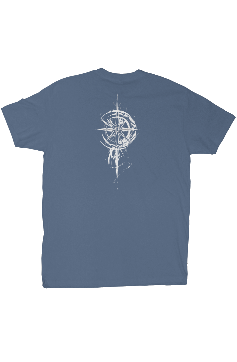 Grit With Faith premium crew tee in Blue Jean — soft ringspun cotton unisex t-shirt