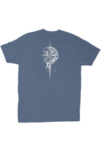 Grit With Faith premium crew tee in Blue Jean — soft ringspun cotton unisex t-shirt